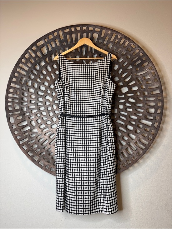 Laura Ashley Dresses & Skirts - 🖤 Laura Ashley Polka Dot Sheath Dress 14 Belted Lined Women's Classic 🤍